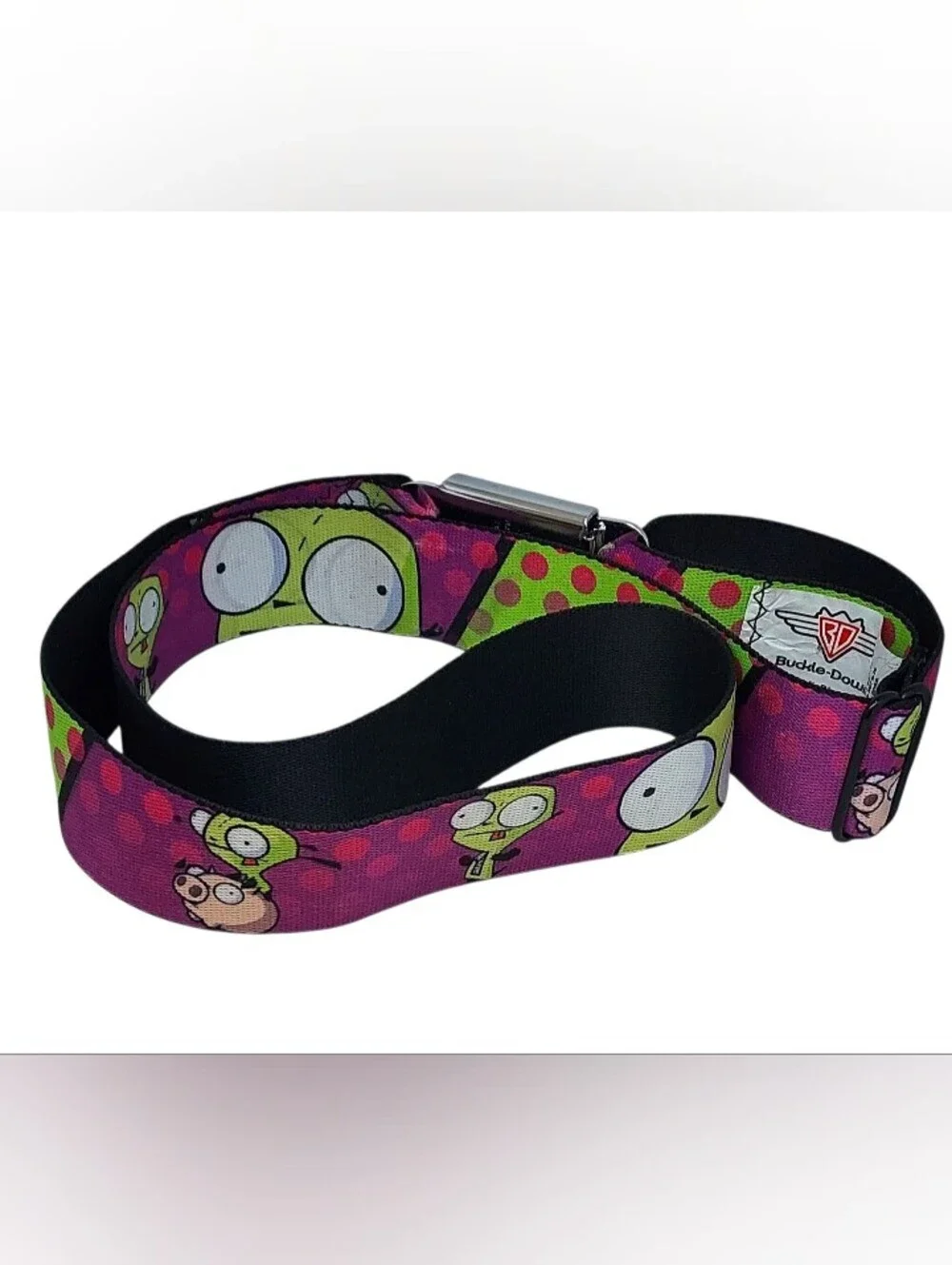 Vintage Belt Invader Zim GM Seatbelt Buckle Belt - NWOT